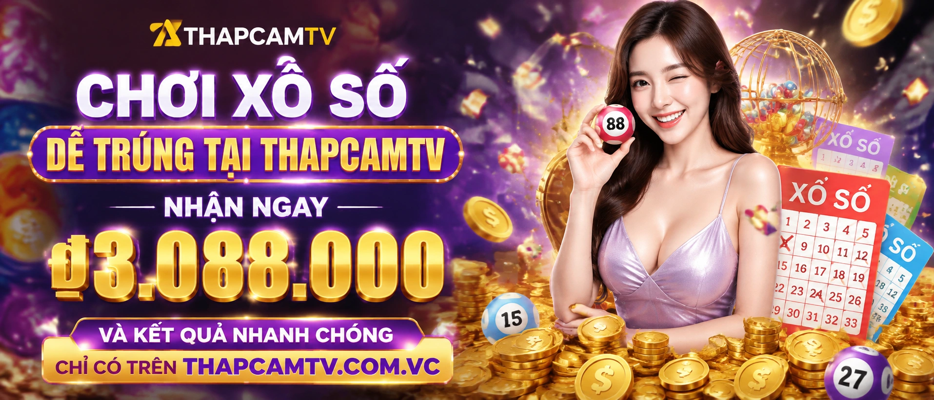 Hình minh họa thống kê và dữ liệu xổ số THAPCAMTV